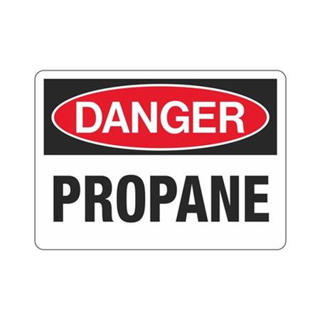 Danger Propane (Hazmat) Sign